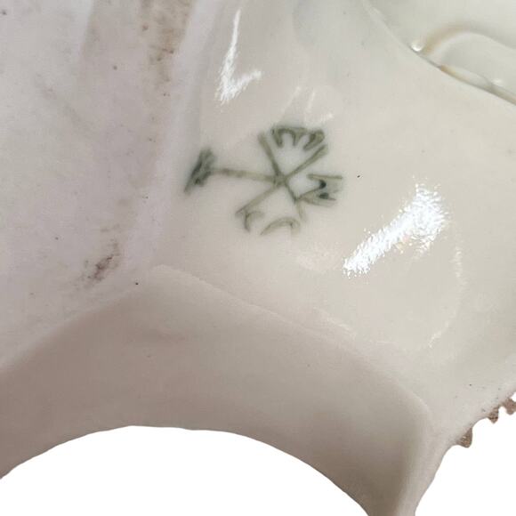 Vintage 30s Karl Ens Porcelain Rose 3 Arm Pair Candlesticks Candelabra Regency - Picture 4 of 15